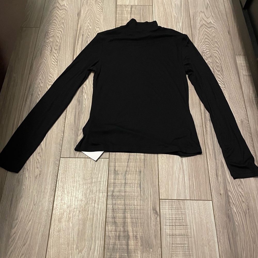 NEW Basic Long sleeve shirt with mini turtle neck